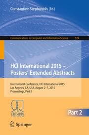 Cover von HCI International 2015 - Posters Extended Abstracts