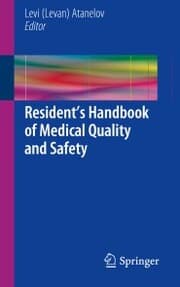 Cover von Resident's Handbook of Medical Quality and Safety