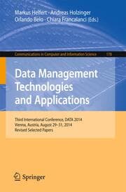 Cover von Data Management Technologies and Applications