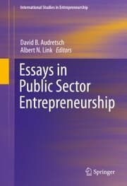 Cover von Essays in Public Sector Entrepreneurship