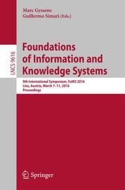 Cover von Foundations of Information and Knowledge Systems