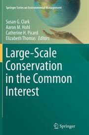 Cover von Large-Scale Conservation in the Common Interest