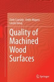 Cover von Quality of Machined Wood Surfaces