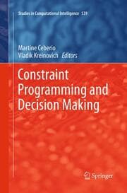 Cover von Constraint Programming and Decision Making