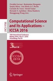 Cover von Computational Science and Its Applications - ICCSA 2016