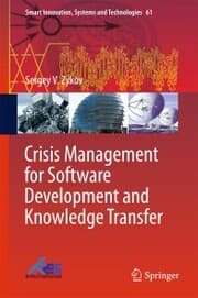 Cover von Crisis Management for Software Development and Knowledge Transfer