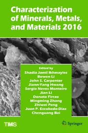 Cover von Characterization of Minerals, Metals, and Materials 2016