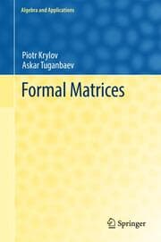 Cover von Formal Matrices