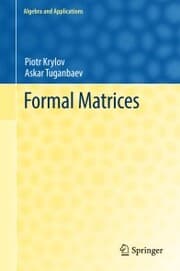 Cover von Formal Matrices