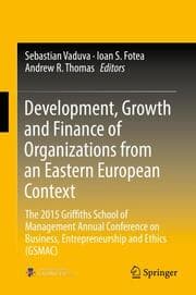 Cover von Development, Growth and Finance of Organizations from an Eastern European Context