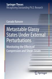 Cover von Metastable Glassy States Under External Perturbations