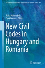 Cover von New Civil Codes in Hungary and Romania