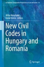Cover von New Civil Codes in Hungary and Romania