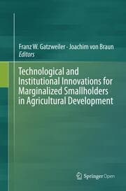 Cover von Technological and Institutional Innovations for Marginalized Smallholders in Agricultural Development