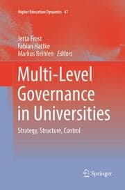 Cover von Multi-Level Governance in Universities