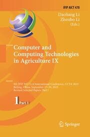 Cover von Computer and Computing Technologies in Agriculture IX