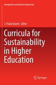 Cover von Curricula for Sustainability in Higher Education
