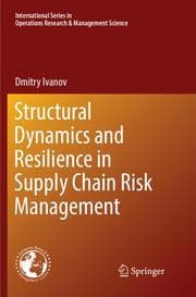 Cover von Structural Dynamics and Resilience in Supply Chain Risk Management