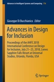 Cover von Advances in Design for Inclusion