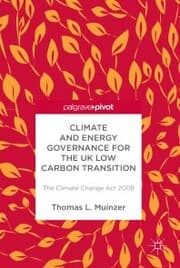 Cover von Climate and Energy Governance for the UK Low Carbon Transition