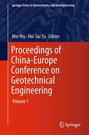 Cover von Proceedings of China-Europe Conference on Geotechnical Engineering