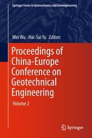 Cover von Proceedings of China-Europe Conference on Geotechnical Engineering