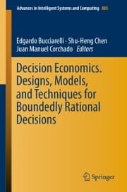 Cover von Decision Economics. Designs, Models, and Techniques for Boundedly Rational Decisions