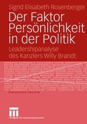 Cover von Der Faktor Persönlichkeit in der Politik