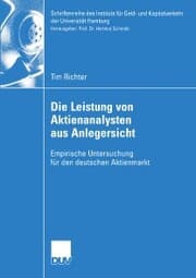 Cover von Die Leistung von Aktienanalysten aus Anlegersicht