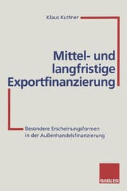 Cover von Mittel- und langfristige Exportfinanzierung
