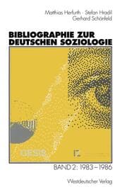 Cover von Bibliographie zur deutschen Soziologie