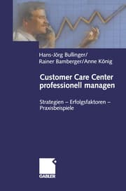 Cover von Customer Care Center professionell managen