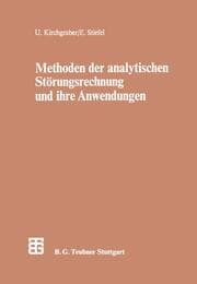 Cover von Methoden der analytischen Störungsrechnung und ihre Anwendungen