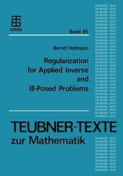 Cover von Regularization for Applied Inverse and Ill-Posed Problems