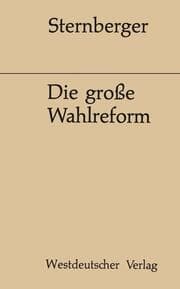 Cover von Die große Wahlreform
