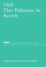 Cover von Über Fehlzeiten im Betrieb