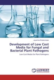Cover von Development of Low Cost Media for Fungal and Bacterial Plant Pathogens