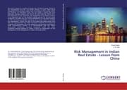 Cover von Risk Management in Indian Real Estate - Lesson from China