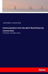 Cover von Communications from the Spirit World Given by Lorenzo Dow