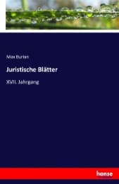 Cover von Juristische Blätter