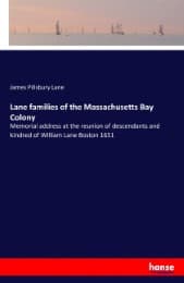 Cover von Lane families of the Massachusetts Bay Colony