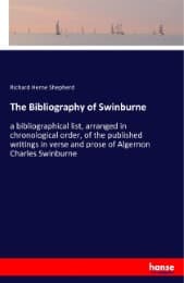 Cover von The Bibliography of Swinburne