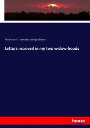 Cover von Letters received in my two widow-hoods