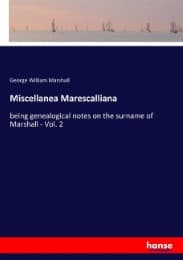 Cover von Miscellanea Marescalliana