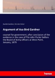 Cover von Argument of Asa Bird Gardner