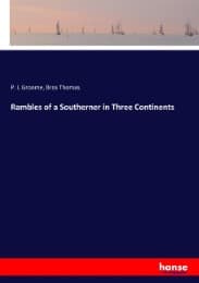 Cover von Rambles of a Southerner in Three Continents