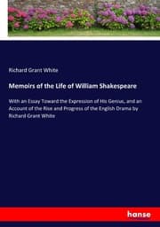 Cover von Memoirs of the Life of William Shakespeare