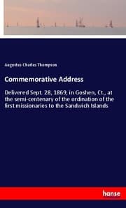 Cover von Commemorative Address