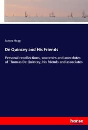 Cover von De Quincey and His Friends