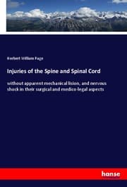 Cover von Injuries of the Spine and Spinal Cord